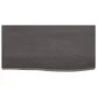 Wandregal aus dunkelbraun behandeltem Eichenholz, 60x30x(2-4) cm von vidaXL, Regale und Regale - Ref: Foro24-363765, Preis: 4...