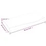 Dark brown treated oak wood wall shelf 60x30x(2-4) cm by vidaXL, Shelves and shelves - Ref: Foro24-363765, Price: 42,01 €, Di...