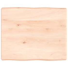 Tablero de mesa madera maciza borde natural 60x50x(2-6) cm