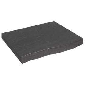 Wandregal aus dunkelbraun behandeltem Eichenholz, 60x50x(2-6) cm von vidaXL, Regale und Regale - Ref: Foro24-363772, Preis: 4...