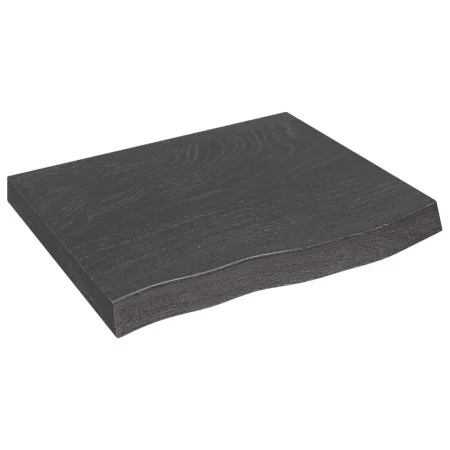 Wandregal aus dunkelbraun behandeltem Eichenholz, 60x50x(2-6) cm von vidaXL, Regale und Regale - Ref: Foro24-363772, Preis: 4...