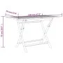 Folding garden table solid teak wood 120x70x75 cm by vidaXL, Garden tables - Ref: Foro24-362763, Price: 171,17 €, Discount: %
