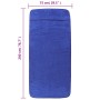 Toallas de playa 2 uds tela azul klein 400 g/m² 75x200 cm