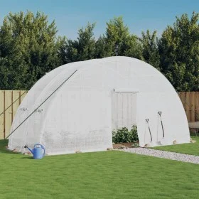 Greenhouse with white steel structure 12 m² 6x2x2.85 m by vidaXL, Greenhouses - Ref: Foro24-364091, Price: 223,96 €, Discount: %