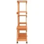 Solid fir wood flower stand with wheels 110x25x115 cm by vidaXL, Pot stands - Ref: Foro24-362860, Price: 67,37 €, Discount: %
