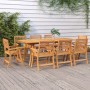 Mesa de jardín madera maciza de acacia 200x90x75 cm de vidaXL, Mesas de jardín - Ref: Foro24-363309, Precio: 297,74 €, Descue...