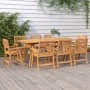Solid acacia wood garden table 200x90x75 cm by vidaXL, Garden tables - Ref: Foro24-363309, Price: 291,76 €, Discount: %