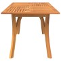 Mesa de jardín madera maciza de acacia 200x90x75 cm