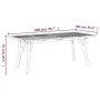 Solid acacia wood garden table 200x90x75 cm by vidaXL, Garden tables - Ref: Foro24-363309, Price: 291,76 €, Discount: %