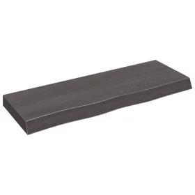 Wandregal aus dunkelbraun behandeltem Eichenholz, 80x30x(2-6) cm von vidaXL, Regale und Regale - Ref: Foro24-363784, Preis: 3...