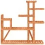 Soporte para flores de madera maciza abeto 110x25x111 cm de vidaXL, Soportes para macetas - Ref: Foro24-362868, Precio: 34,01...