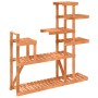 Soporte para flores de madera maciza abeto 110x25x111 cm de vidaXL, Soportes para macetas - Ref: Foro24-362868, Precio: 34,61...