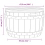 Garden storage box 3 in 1 light brown polypropylene by vidaXL, Outdoor storage boxes - Ref: Foro24-364162, Price: 150,94 €, D...