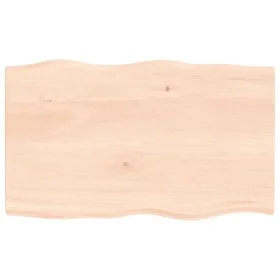 Tablero de mesa madera maciza roble borde natural 100x60x2 cm de vidaXL, Tableros para mesas - Ref: Foro24-363887, Precio: 78...