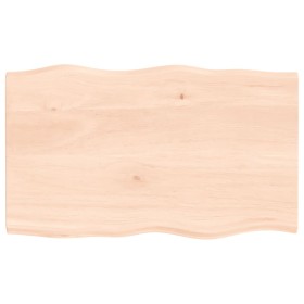 Tischplatte aus massiver Eiche mit natürlicher Kante 100x60x2 cm von vidaXL, Tischplatten - Ref: Foro24-363887, Preis: 79,53 ...