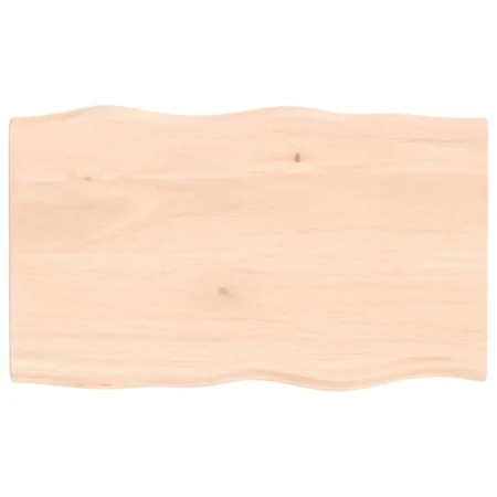 Solid oak wood table top with natural edge 100x60x2 cm by vidaXL, Table tops - Ref: Foro24-363887, Price: 78,18 €, Discount: %