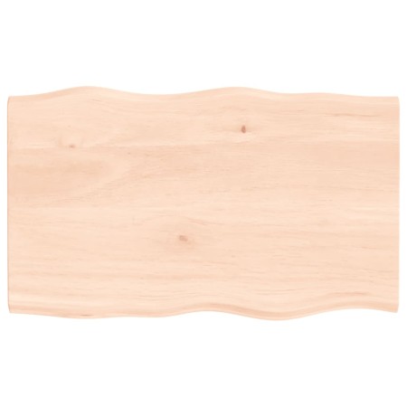 Tischplatte aus massiver Eiche mit natürlicher Kante 100x60x2 cm von vidaXL, Tischplatten - Ref: Foro24-363887, Preis: 79,53 ...