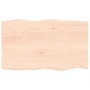 Solid oak wood table top with natural edge 100x60x2 cm by vidaXL, Table tops - Ref: Foro24-363887, Price: 79,53 €, Discount: %