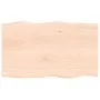 Tischplatte aus massiver Eiche mit natürlicher Kante 100x60x2 cm von vidaXL, Tischplatten - Ref: Foro24-363887, Preis: 79,53 ...