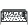 Anthrazitgrauer Gartentisch aus gewebtem Stoff, 70 x 70 x 34 cm von vidaXL, Modulare Sofas für den Außenbereich - Ref: Foro24...
