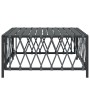 Anthrazitgrauer Gartentisch aus gewebtem Stoff, 70 x 70 x 34 cm von vidaXL, Modulare Sofas für den Außenbereich - Ref: Foro24...