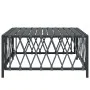 Anthrazitgrauer Gartentisch aus gewebtem Stoff, 70 x 70 x 34 cm von vidaXL, Modulare Sofas für den Außenbereich - Ref: Foro24...