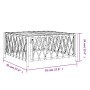 Anthrazitgrauer Gartentisch aus gewebtem Stoff, 70 x 70 x 34 cm von vidaXL, Modulare Sofas für den Außenbereich - Ref: Foro24...
