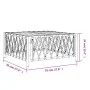 Anthrazitgrauer Gartentisch aus gewebtem Stoff, 70 x 70 x 34 cm von vidaXL, Modulare Sofas für den Außenbereich - Ref: Foro24...