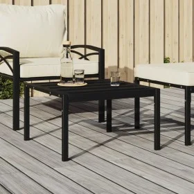 Garden center table, black steel, 60x60x35 cm by vidaXL, Modular outdoor sofas - Ref: Foro24-362726, Price: 51,84 €, Discount: %