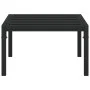 Garden center table, black steel, 60x60x35 cm by vidaXL, Modular outdoor sofas - Ref: Foro24-362726, Price: 52,67 €, Discount: %