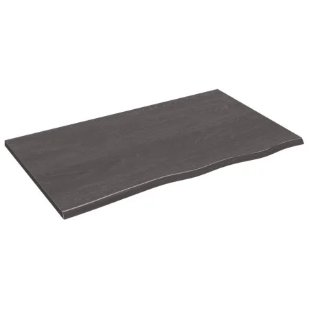 Dark brown treated oak wood wall shelf 100x60x2 cm by vidaXL, Shelves and shelves - Ref: Foro24-363809, Price: 38,27 €, Disco...