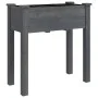 Planter with gray fir wood interior lining 71x37x76 cm by vidaXL, Pots and planters - Ref: Foro24-364232, Price: 54,29 €, Dis...