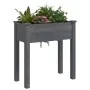 Planter with gray fir wood interior lining 71x37x76 cm by vidaXL, Pots and planters - Ref: Foro24-364232, Price: 54,29 €, Dis...