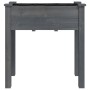 Jardinera con forro interior madera abeto gris 71x37x76 cm de vidaXL, Maceteros y jardineras - Ref: Foro24-364232, Precio: 54...