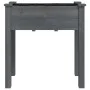 Planter with gray fir wood interior lining 71x37x76 cm by vidaXL, Pots and planters - Ref: Foro24-364232, Price: 54,29 €, Dis...