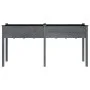 Planter with solid gray fir wood lining 161x45x76 cm by vidaXL, Pots and planters - Ref: Foro24-364238, Price: 95,49 €, Disco...