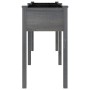 Jardinera con forro madera maciza de abeto gris 161x45x76 cm de vidaXL, Maceteros y jardineras - Ref: Foro24-364238, Precio: ...
