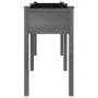 Jardinera con forro madera maciza de abeto gris 161x45x76 cm de vidaXL, Maceteros y jardineras - Ref: Foro24-364238, Precio: ...