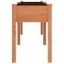 Planter with solid brown fir wood lining 203x53x76 cm by vidaXL, Pots and planters - Ref: Foro24-364240, Price: 111,82 €, Dis...