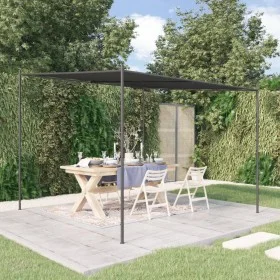 Steel and anthracite gray fabric gazebo 3x3 m 180 g/m² by vidaXL, Tents and gazebos - Ref: Foro24-362462, Price: 195,14 €, Di...