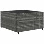 Set de muebles de jardín 6 pzas y cojines ratán sintético gris