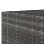 Set de muebles de jardín 6 pzas y cojines ratán sintético gris