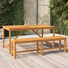 Garden dining table solid acacia wood 150x90x74 cm by vidaXL, Garden tables - Ref: Foro24-362241, Price: 197,41 €, Discount: %