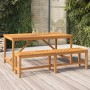 Garten-Esstisch aus massivem Akazienholz 150x90x74 cm von vidaXL, Gartentische - Ref: Foro24-362241, Preis: 200,75 €, Rabatt: %