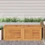 Garden storage box with solid teak bag 150x50x53 cm by vidaXL, Outdoor storage boxes - Ref: Foro24-363272, Price: 377,27 €, D...
