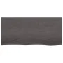 Wandregal aus dunkelbraun behandeltem Eichenholz, 100 x 50 x (2–6) cm von vidaXL, Regale und Regale - Ref: Foro24-363808, Pre...