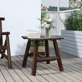 Solid fir wood side table 49x49x50 cm by vidaXL, Modular outdoor sofas - Ref: Foro24-363352, Price: 44,20 €, Discount: %