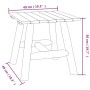 Solid fir wood side table 49x49x50 cm by vidaXL, Modular outdoor sofas - Ref: Foro24-363352, Price: 44,01 €, Discount: %