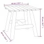 Solid fir wood side table 49x49x50 cm by vidaXL, Modular outdoor sofas - Ref: Foro24-363352, Price: 47,55 €, Discount: %
