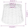 White wicker ceiling lampshade Ø25x17 cm by vidaXL, Lampshades - Ref: Foro24-364366, Price: 19,12 €, Discount: %
